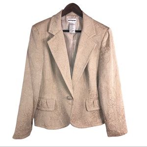 Classy Cream Embroidered Blazer